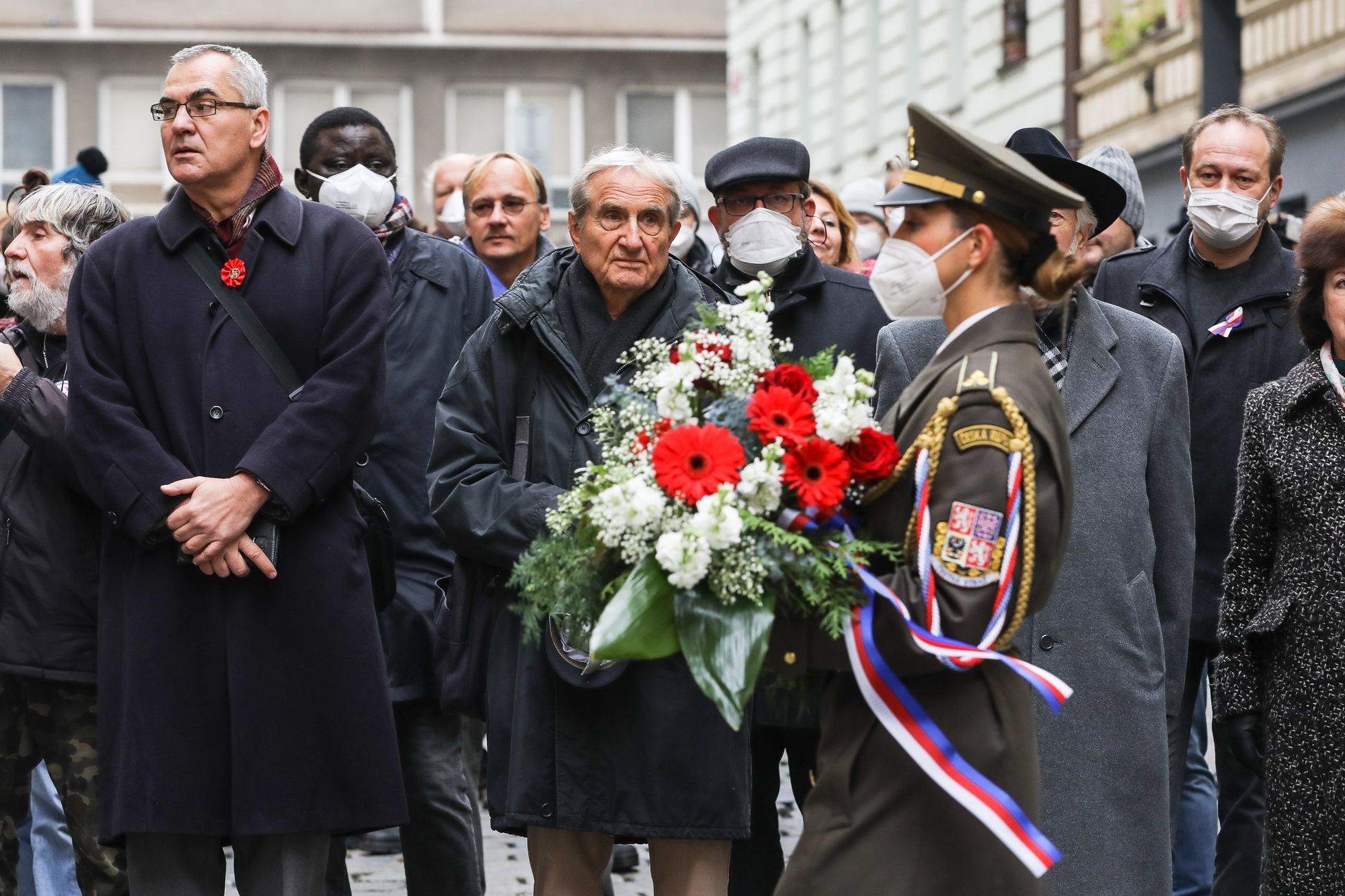 17. listopad 2021, státní svátek, Sametová revoluce, 17. 11. 2021, Národní třída, Hlávkova kolej