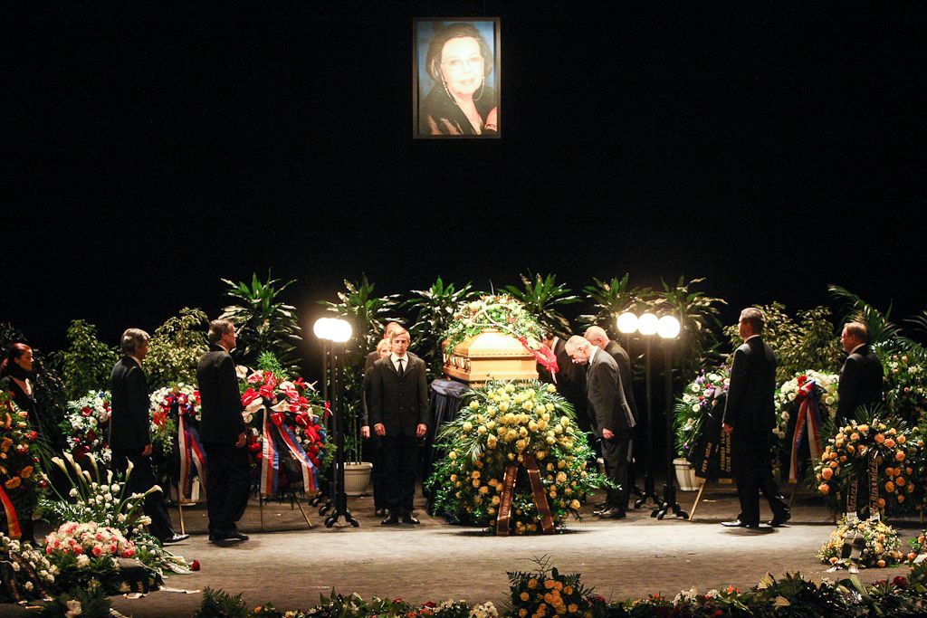 Poslední rozloučení s Jiřinou Jiráskovou