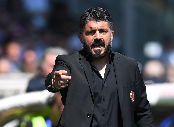 Soccer Football - Serie A - Parma v AC Milan - Stadio Ennio Tardini, Parma, Italy - April 20, 2019   AC Milan coach Gennaro Gattuso    REUTERS/Jennifer Lorenzini