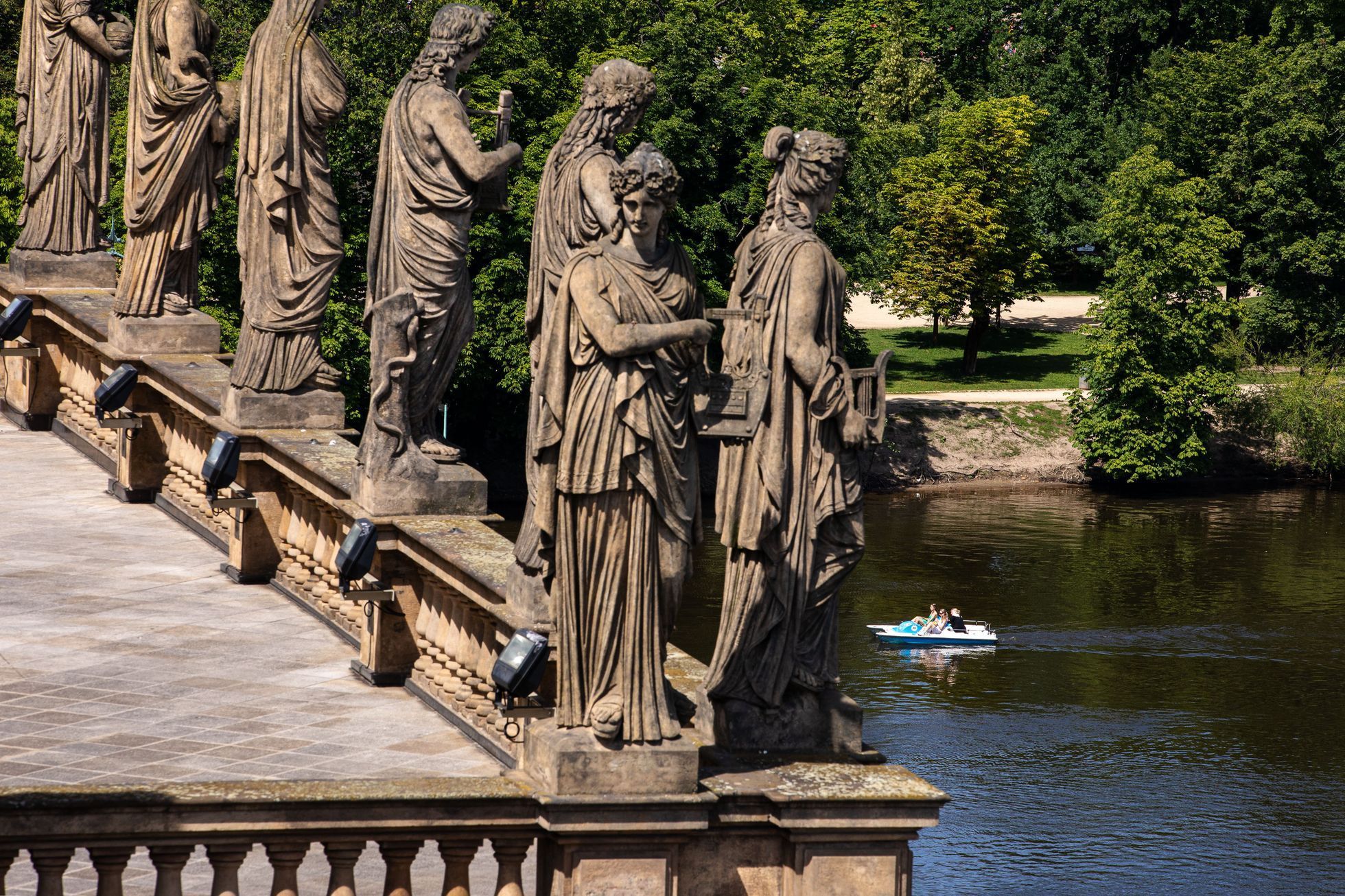 Praha, panorama, Pražský hrad, pohled ze střech, Praha z výšky