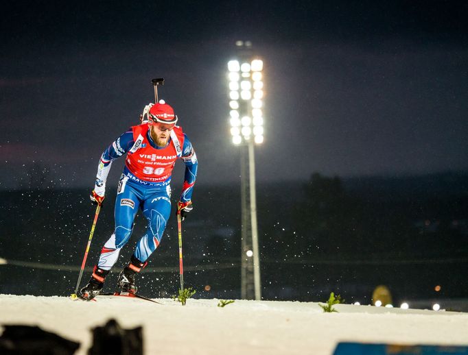 Michal Šlesingr při sprintu v Östersundu