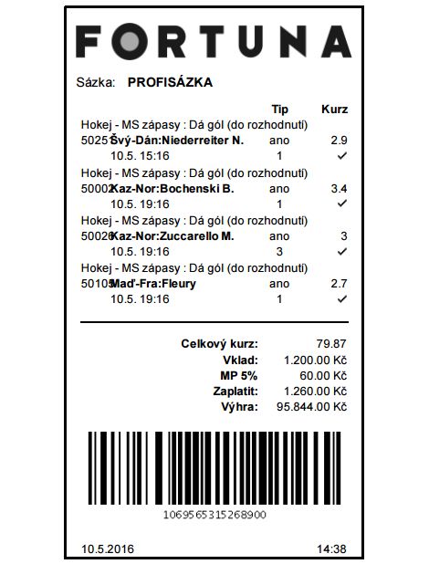 Fortuna tiket strelci