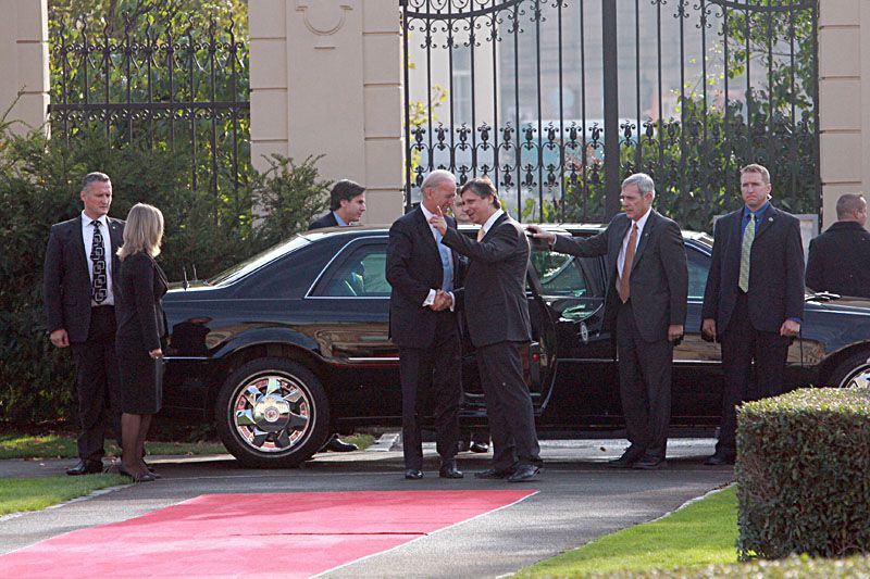 Joe Biden na návštěvě u premiéra Fishera
