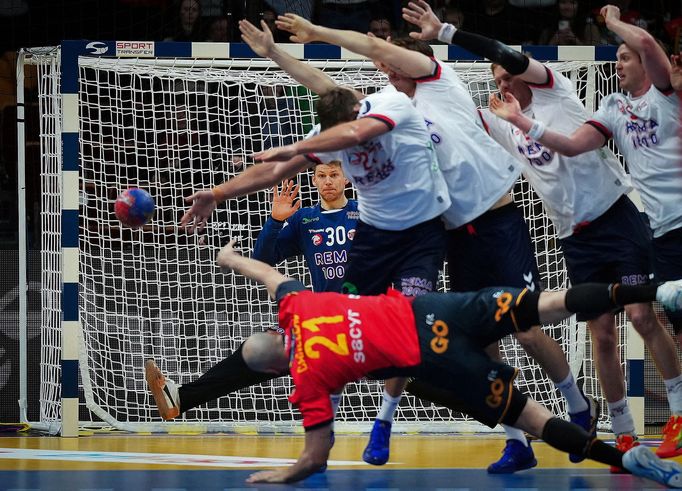 IHF Handball World Championship - Quarterfinals - Norway v Spain - Ergo Arena, Gdansk, Poland - January 25, 2023 Norway's Torbjorn Bergerud in action. REUTERS/Aleksandra