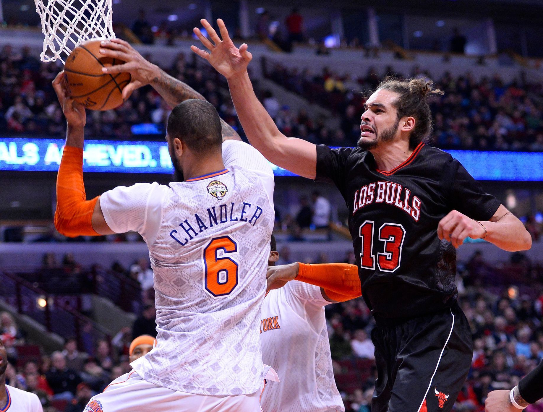 NBA: New York Knicks vs Chicago Bulls (Chandler a Joakim Noah)