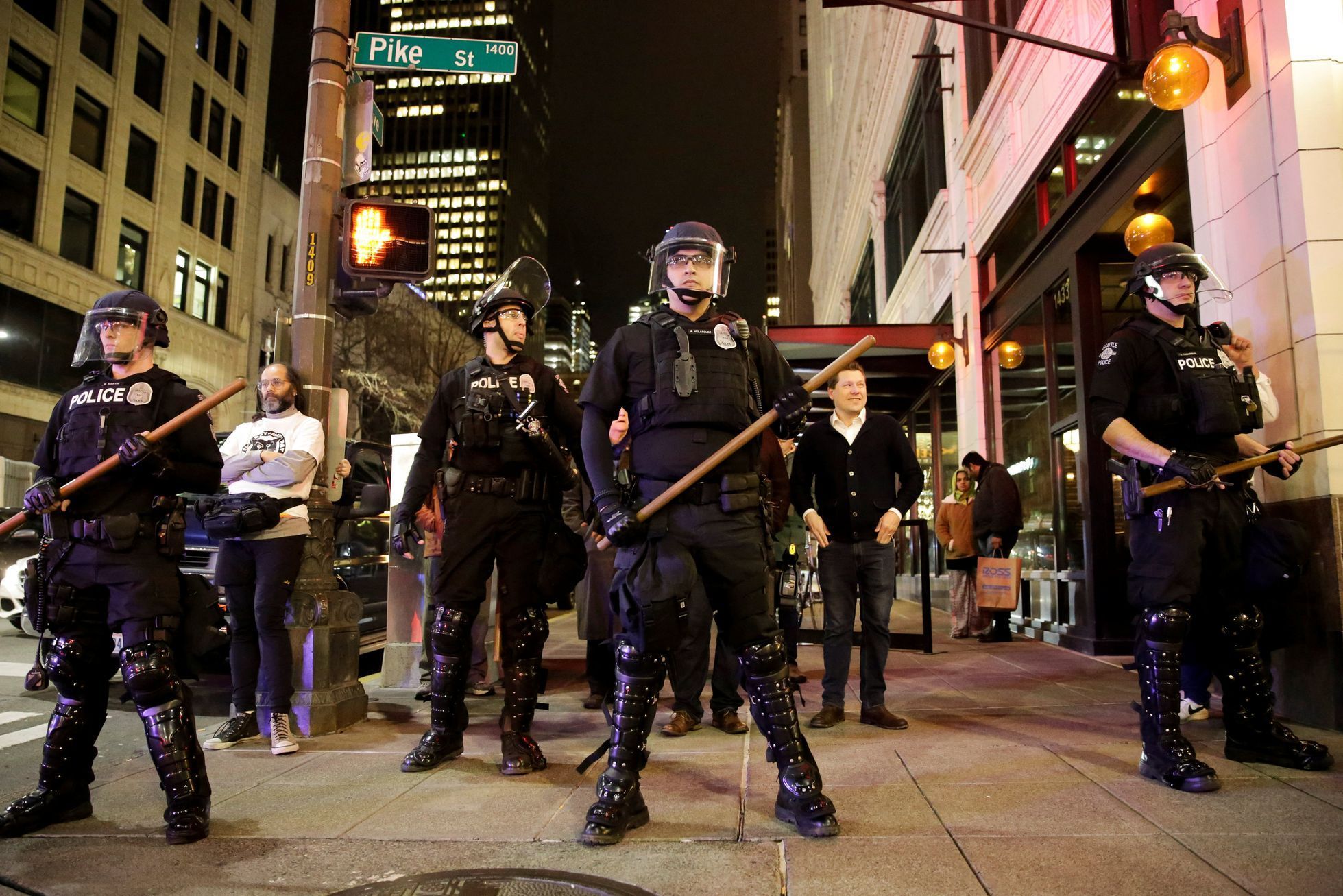 Protesty proti Trumpovi, seattle, leden 2017