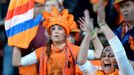 Fans of the Netherlands react during their international soccer friendly match against Wales in Amsterdam June 4, 2014. REUTERS/Toussaint Kluiters/United Photos(NETHERLAN