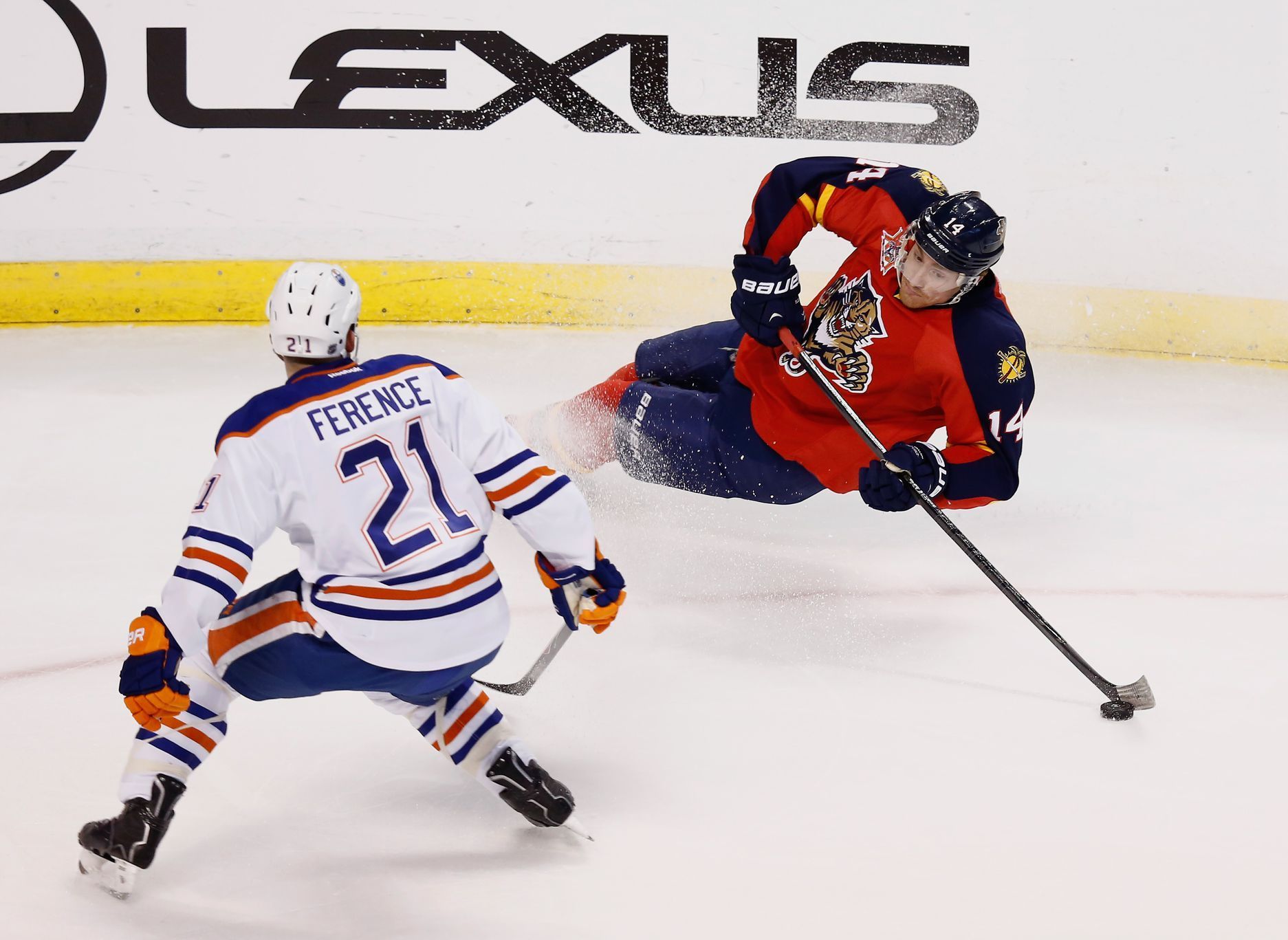 NHL: Edmonton Oilers at Florida Panthers (Fleischmann a Ference)