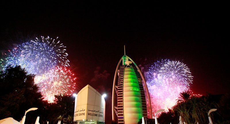 Silvestrovské oslavy v Dubaji