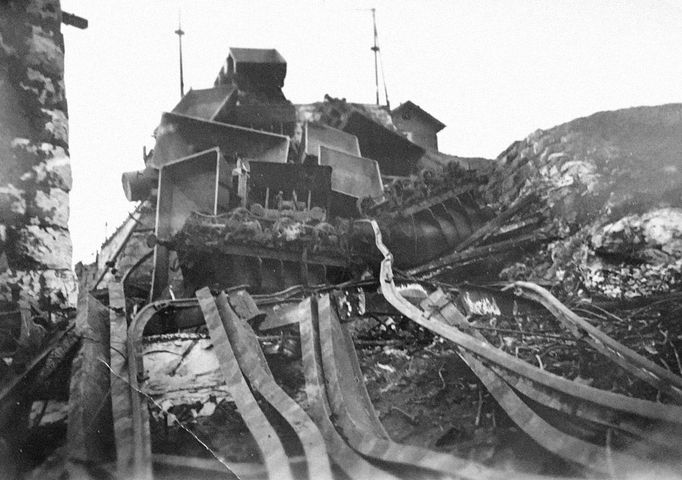 Nedatované fotografie pořízené v Norsku během nuceného nasazení.