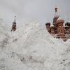 Sníh v Moskvě.