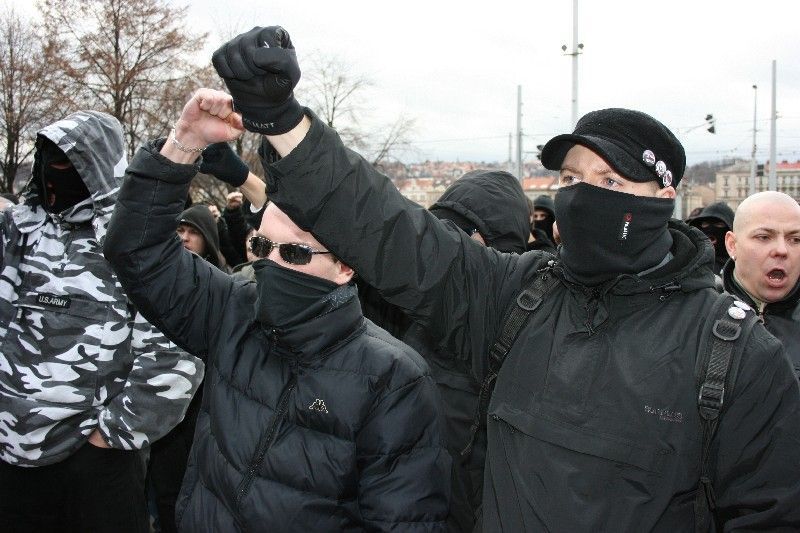 Neo-Nazis meet in Prague