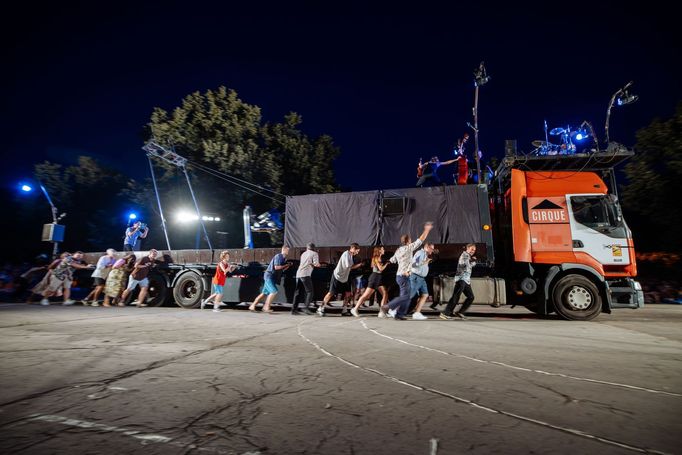 Snímek ze středečního zahájení festivalu Letní Letná.