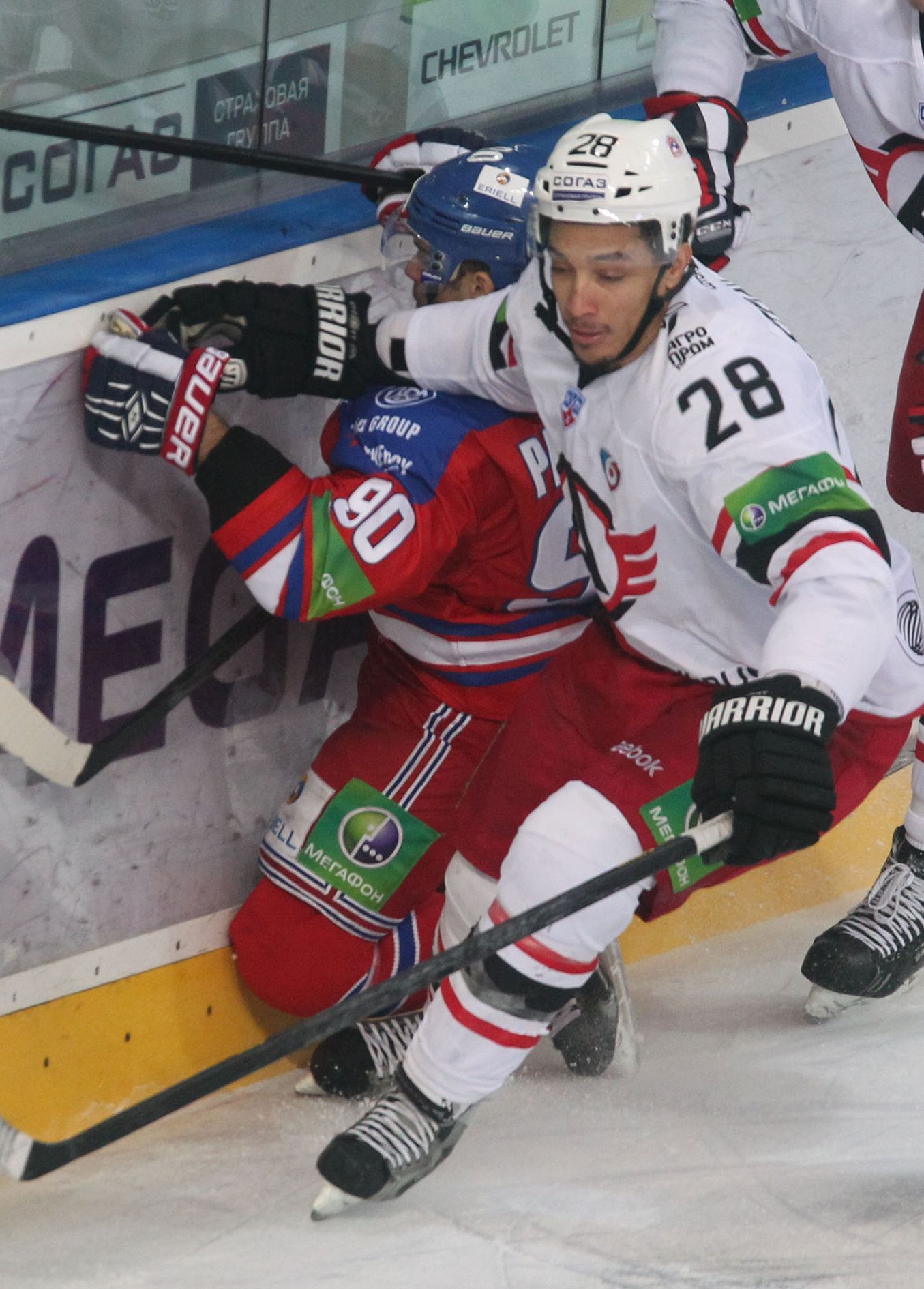 KHL, Lev Praha - Jekatěrinburg: Petr Vrána - Anthony Stewart