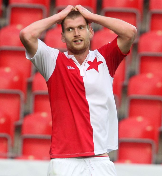 Fotbal, Gambrinus liga, Slavia - Jablonec: Marcel Gecov