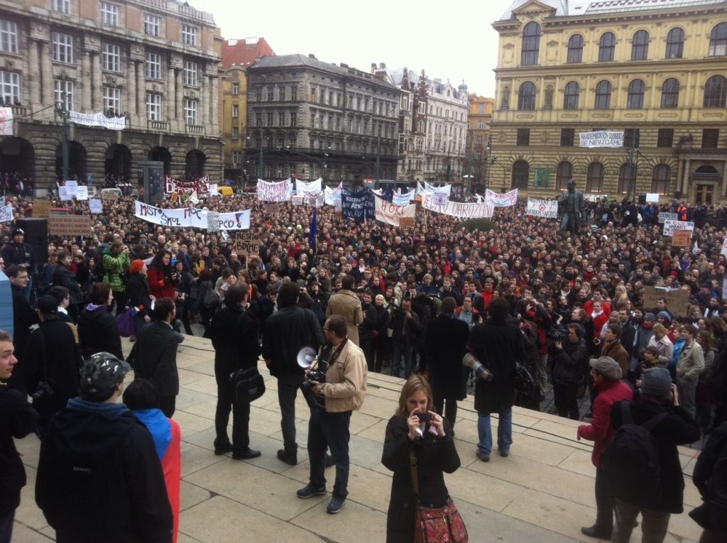 Týden neklidu - demonstrace v Praze