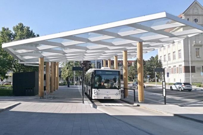 Autobusový terminál Prostějov.