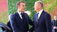 Olaf Scholz, Emmanuel Macron, Berlín