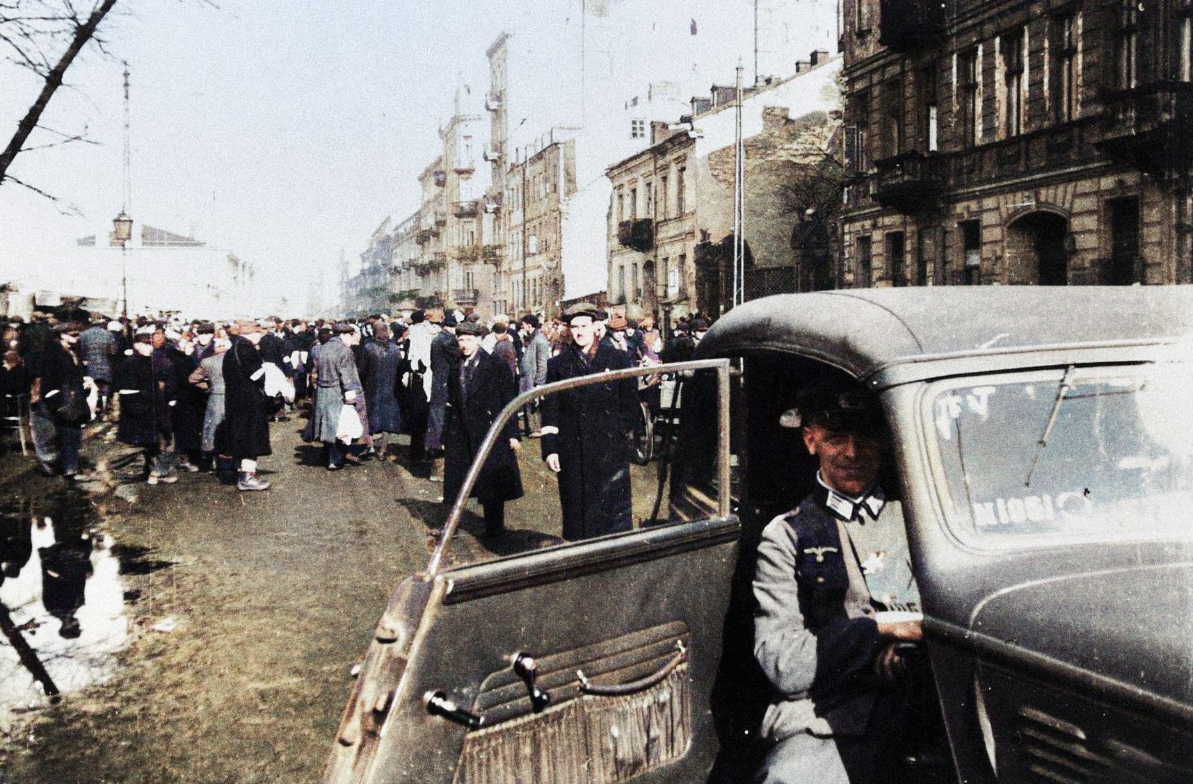 Varšavské ghetto, Varšava, Holocaust, Nacismus, Válka, Židé, Polsko
