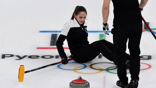 OH 2018, curling, soutěž mixů, Anastasia Bryzgalovová (Rusko)