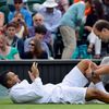 Zraněný Jo-Wilfried Tsonga na Wimbledonu 2013
