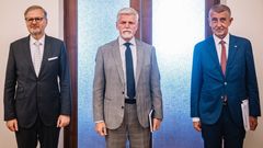 Petr Pavel, prezident, Petr Fiala, premiér, ODS, Andrej Babiš,