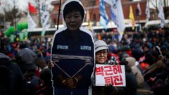 Protesty v Soulu proti prezidentce Pak Kun-hje.