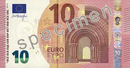 Bankovka 10 euro nová