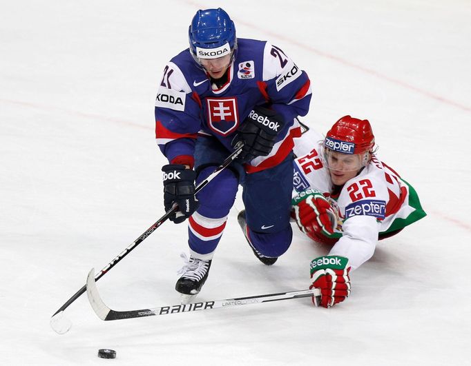 Hudáček bojuje o puk s Goroškem v utkání Slovensko - Bělorusko