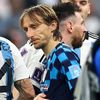 Lionel Messi a Luka Modrič po semifinále MS 2022 Argentina - Chorvatsko