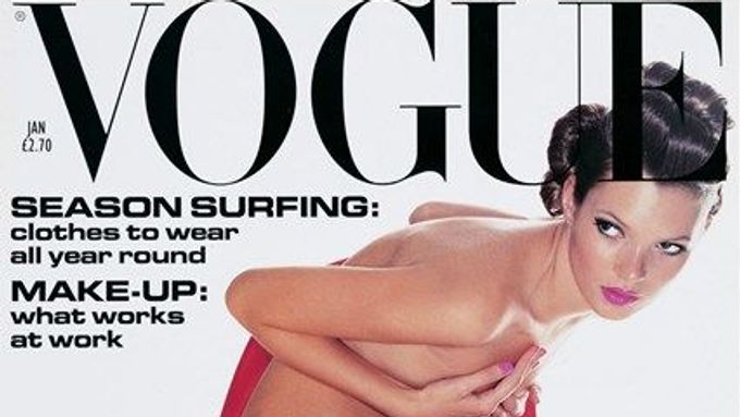 Kate Moss na obálce Vogue.