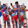 MS v klasickém lyžování 2013, skiatlon žen: Kristin Störmer Steiraová, Therese Johaugová, Heidi Wengová a Marit Björgenová