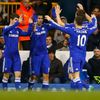 PL, Tottenham - Chelsea: Diego Costa (druhý zleva) slaví gól