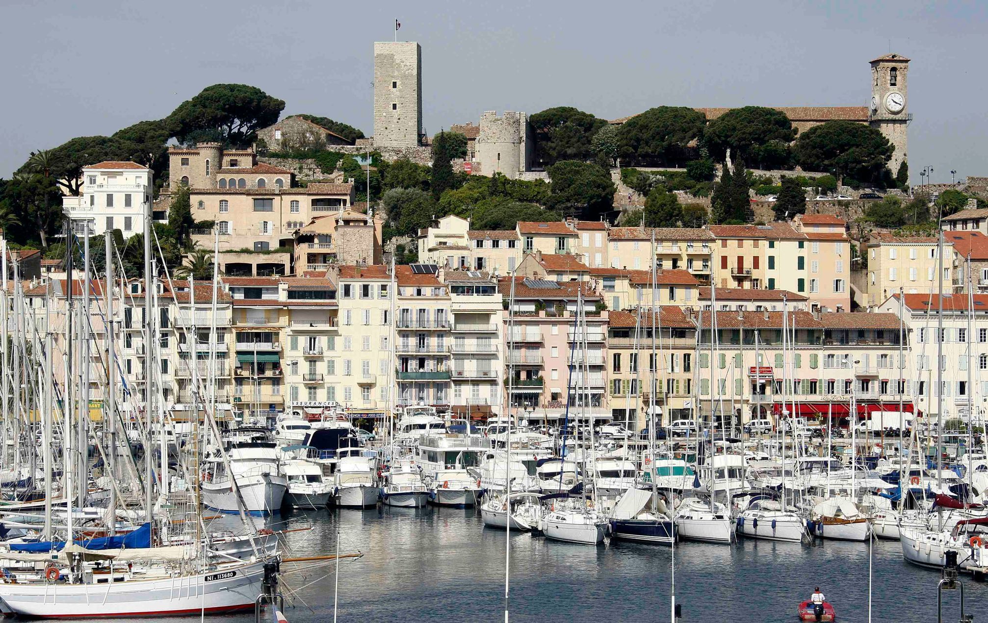 File photo of luxury yachts and boats mooring in the port of Cannes