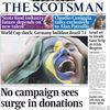 Fotbal - Titulní strany novin - Skotsko: The Scotsman