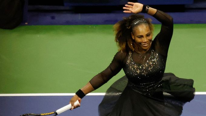 Serena Williamsová po vítězství v prvním kole US Open 2022