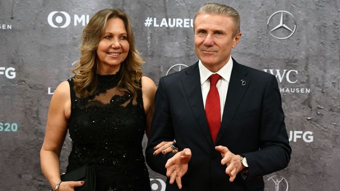 Sergej Bubka s manželkou