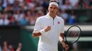 Roger Federer ve finále Wimbledonu 2019