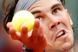 Také španělský fenomén Rafael Nadal umí zkroutit obličej do nevídaného tvaru.