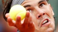 Také španělský fenomén Rafael Nadal umí zkroutit obličej do nevídaného tvaru.