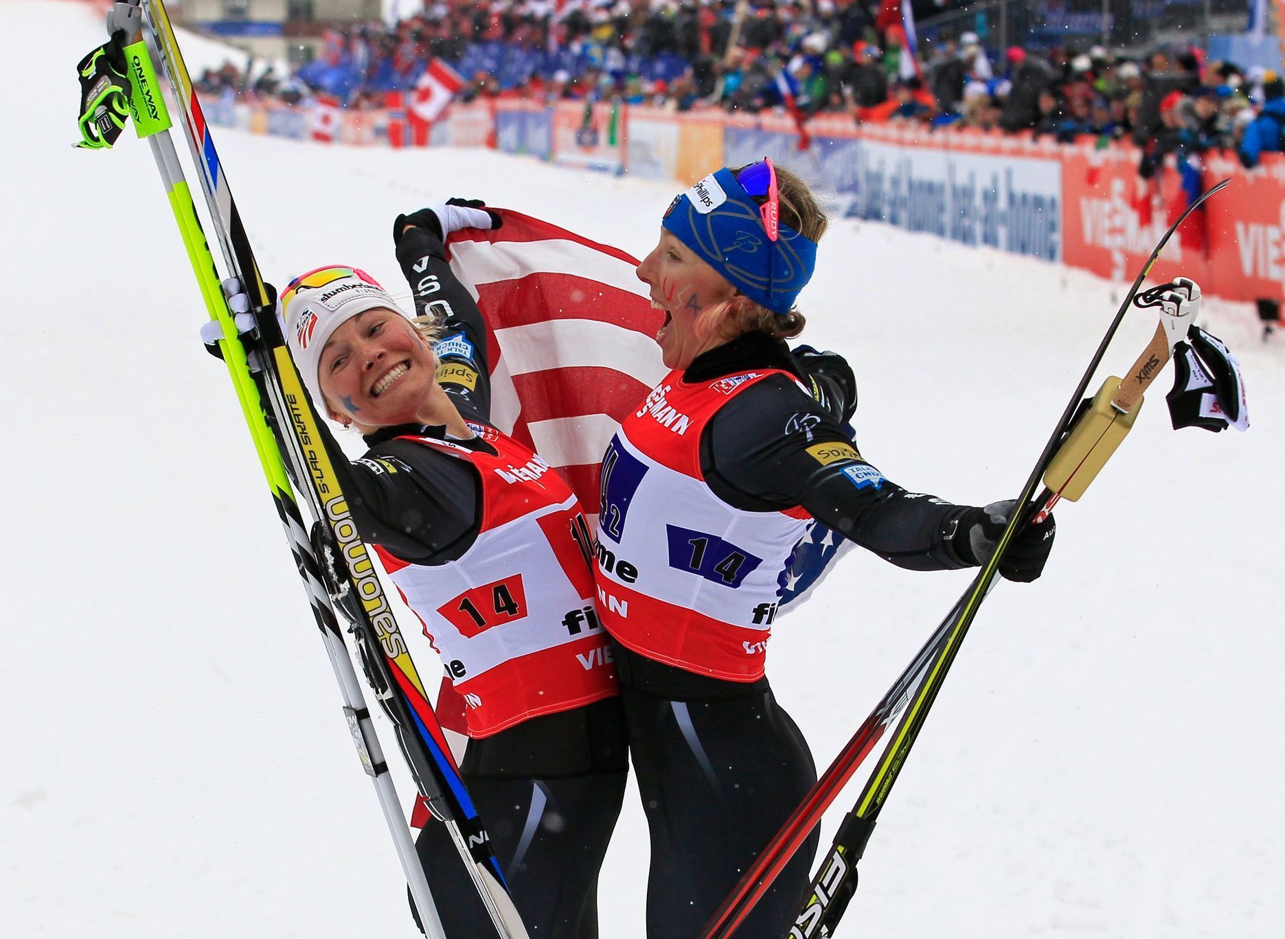 MS v klasickém lyžování 2013, sprint dvojic: Jessica Digginsová a Kikkan Randallová
