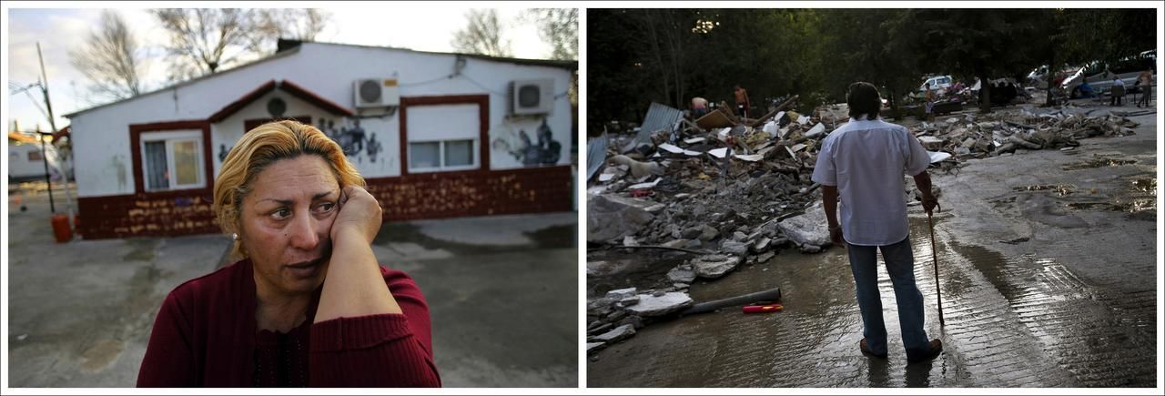 Foto: Ve Španělsku po 50 letech existence zbourali romskou osadu