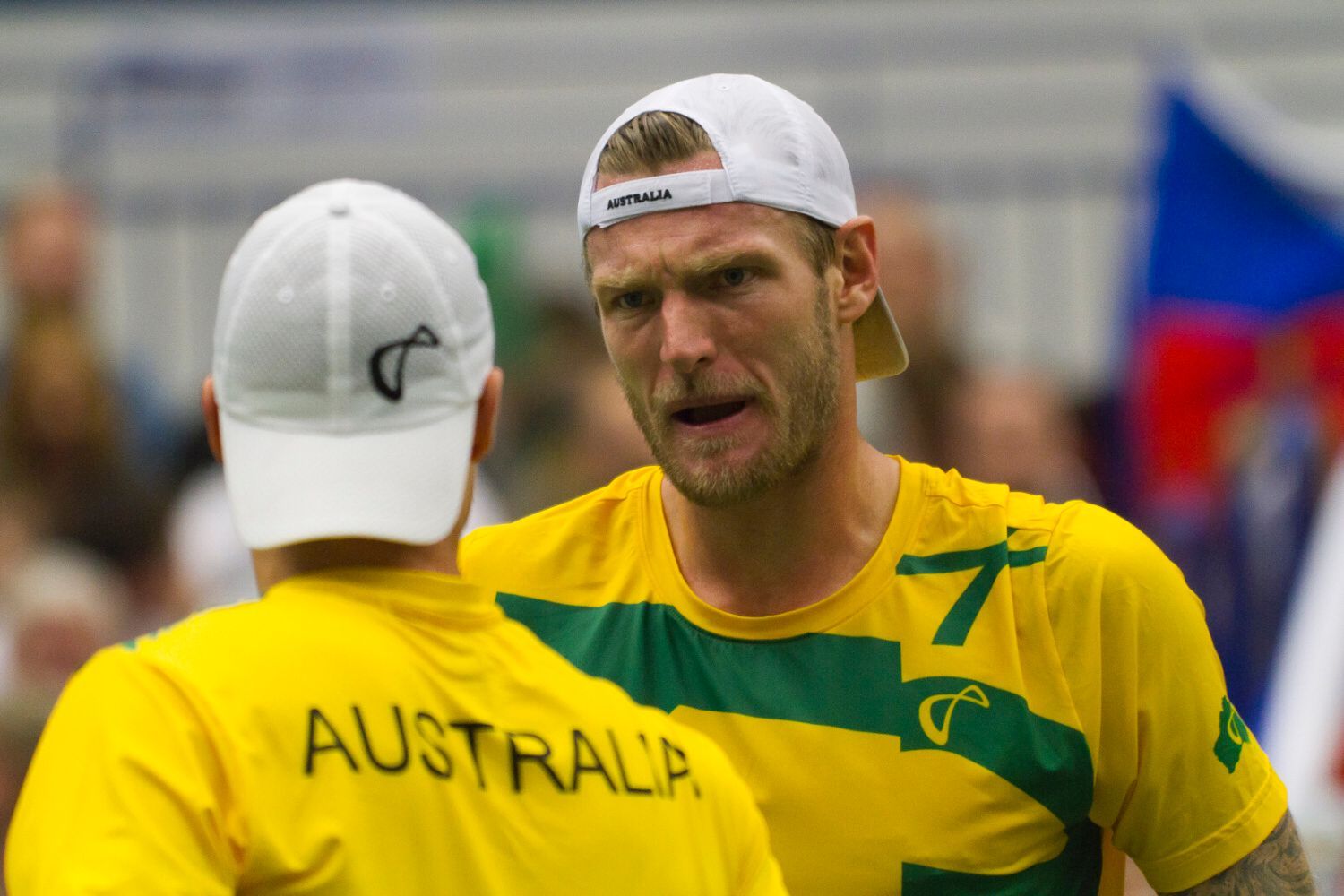 Davis Cup, ČR-Austrálie: Samuel Groth a Lleyton Hewitt
