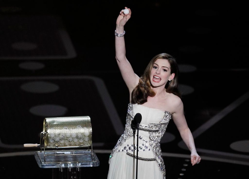 Oscar - scéna; Anne Hathawayová