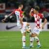fotbal, kvalifikace ME 2020, Slovensko - Chorvatsko, Luka Modrič aa Marcelo Brozovič