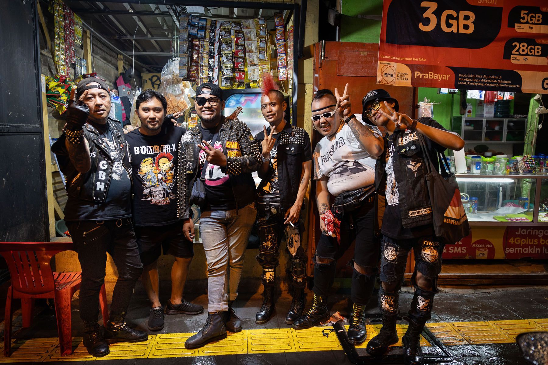 Jakarta, Indonésie, Punk