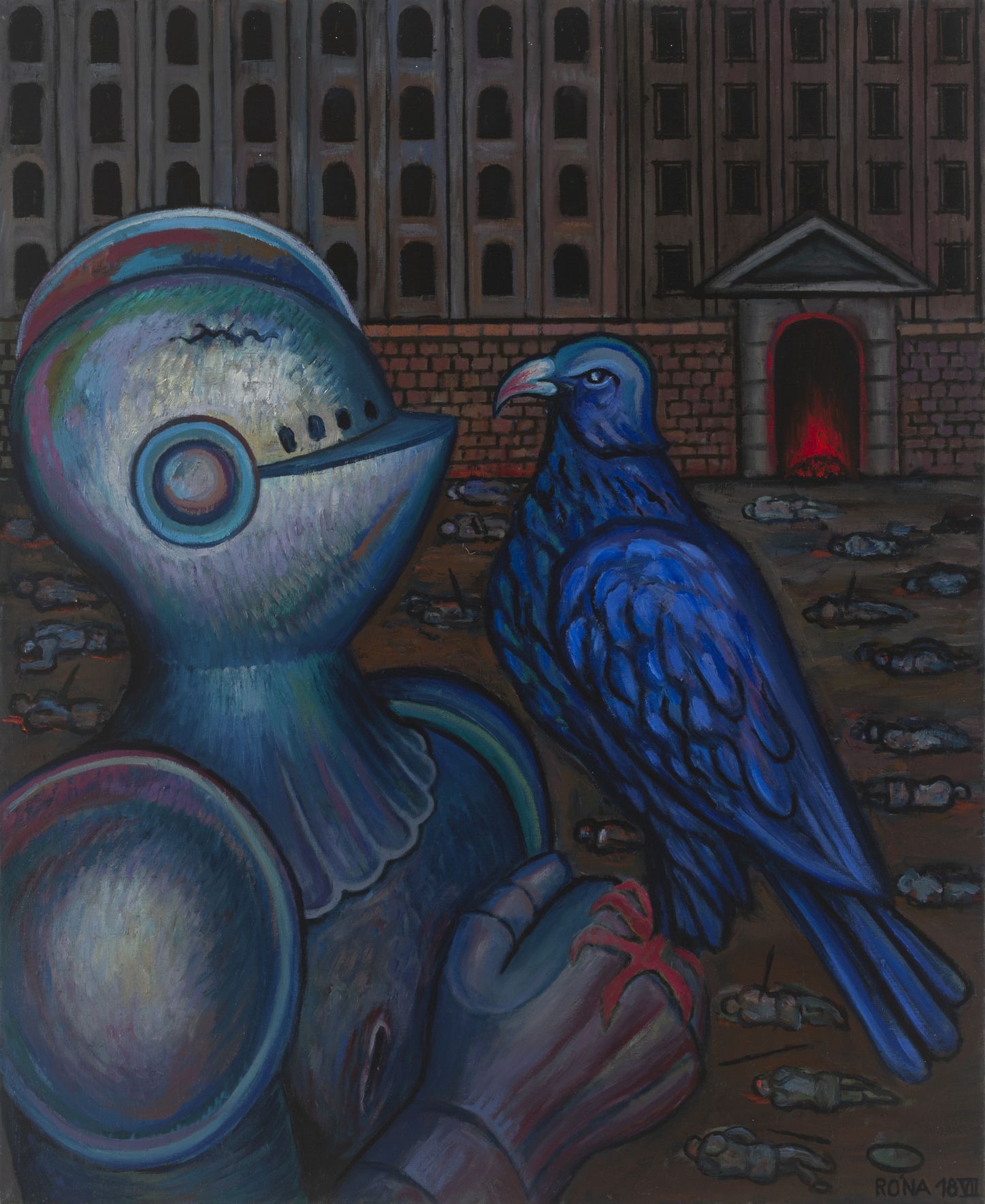 Jaroslav Róna: Rytíř a sokol