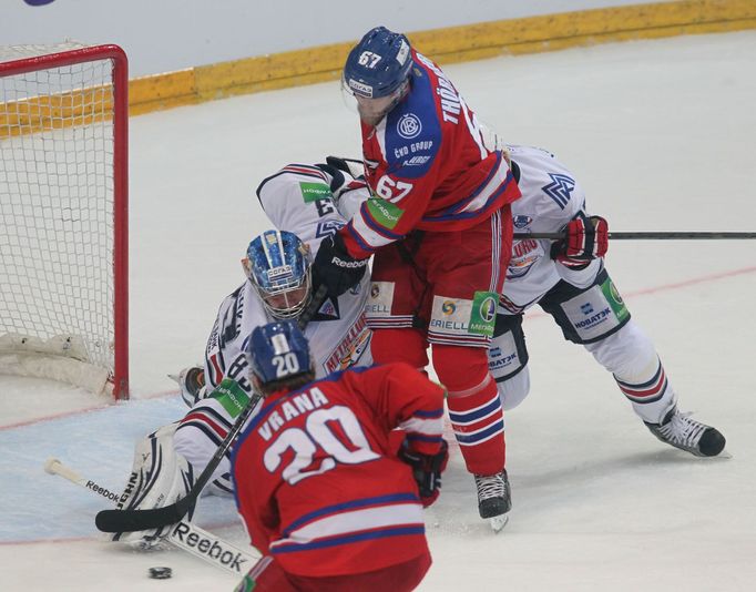 Lev Praha vs. Magnitogorsk, čtvrté finále KHL v O2 aréně