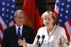Bush v Německu: Máme společné zájmy