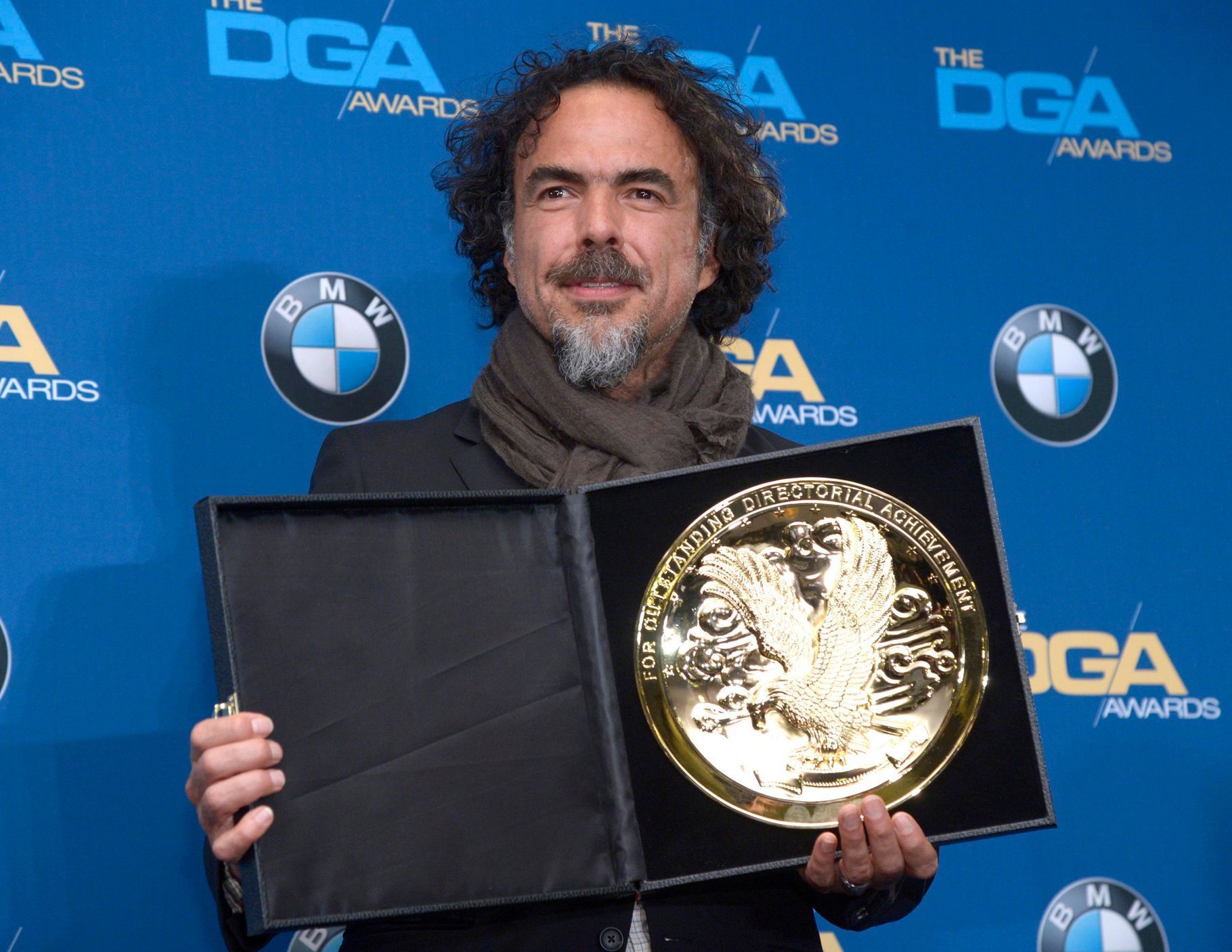 Alejandro G. Inarritu accepts the 2014 DGA Feature Film Award at the 67th annual DGA Awards in Los Angeles